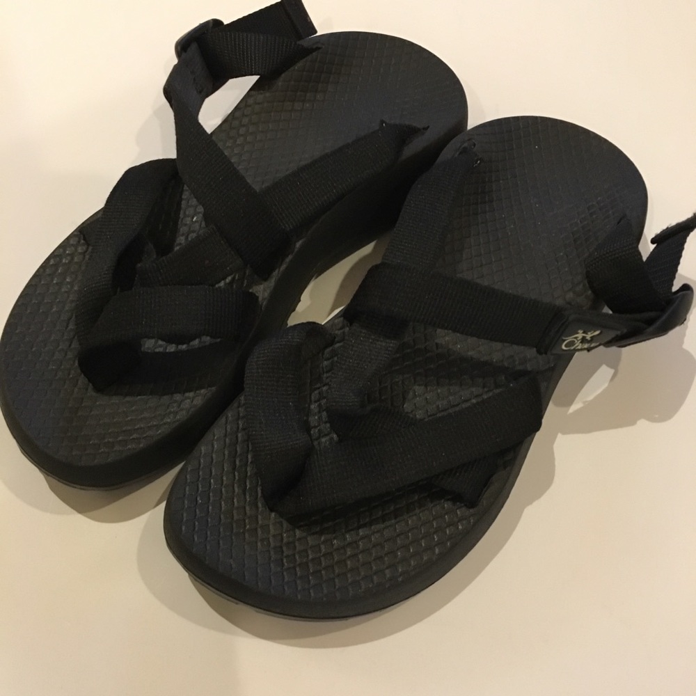 Black backless Chaco Sandals